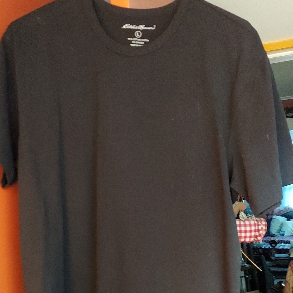 Eddie Bauer Men's Black Short Sleeve Tee